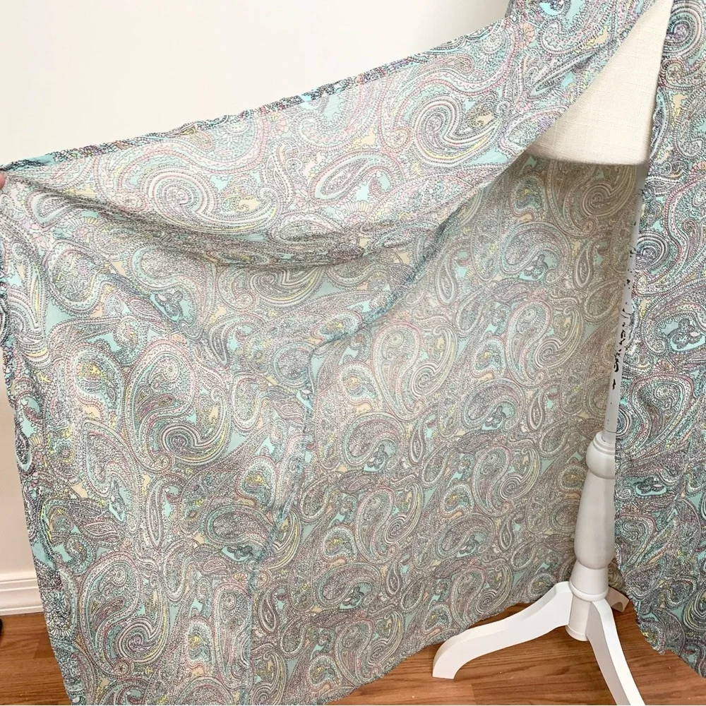 H&M Paisley Split Hem Cover Up Festival Maxi Skirt